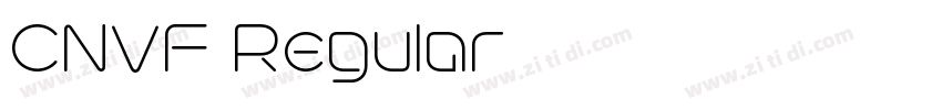 CNVF Regular字体转换 CNVF Regular字体转换